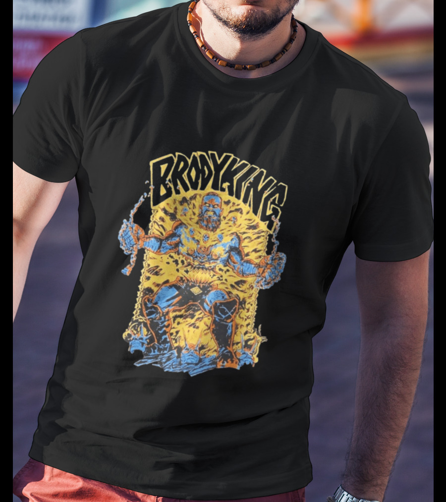 Brody King All Elite Wrestling Flames T-Shirt