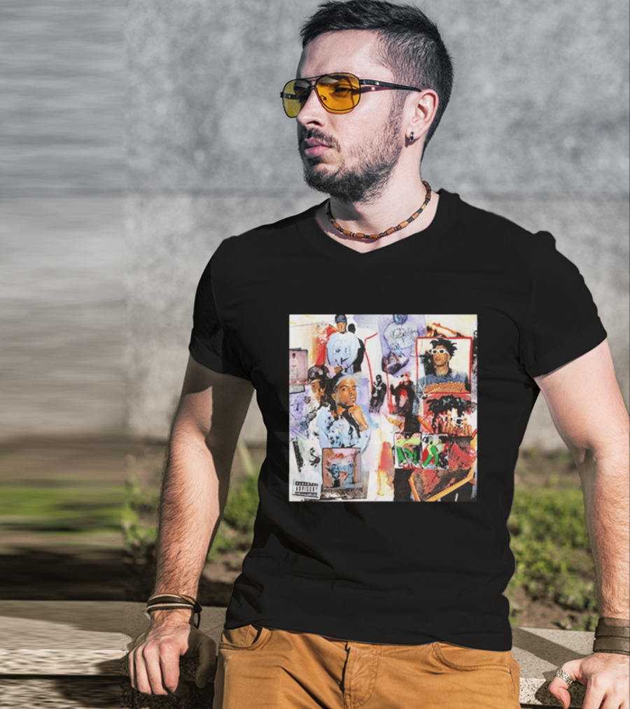 Pi'erre Bourne YO!88 Collage Explicit Content Vintage Style Photo Montage T-Shirt