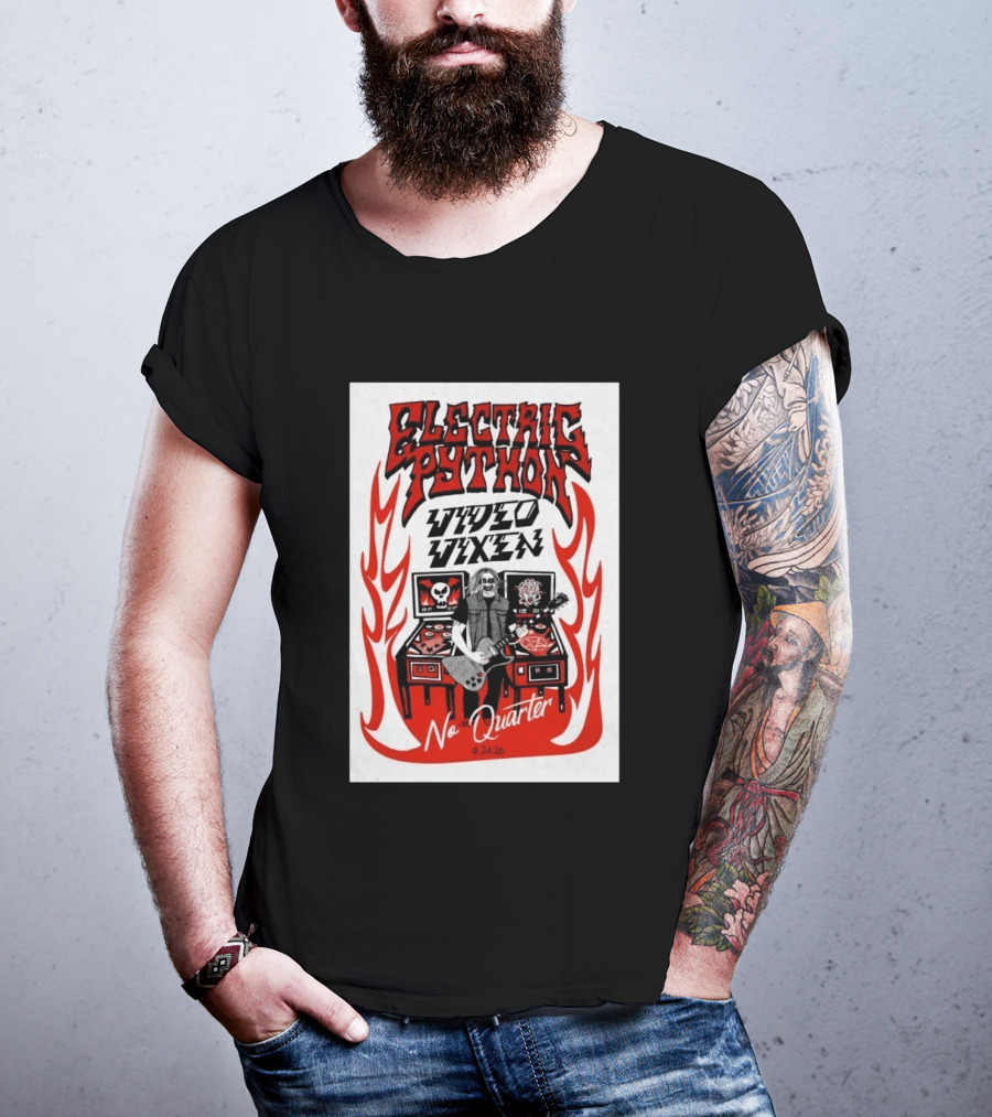 Electric Python Video Vixen No Quarter 4 24 2026 T-Shirt