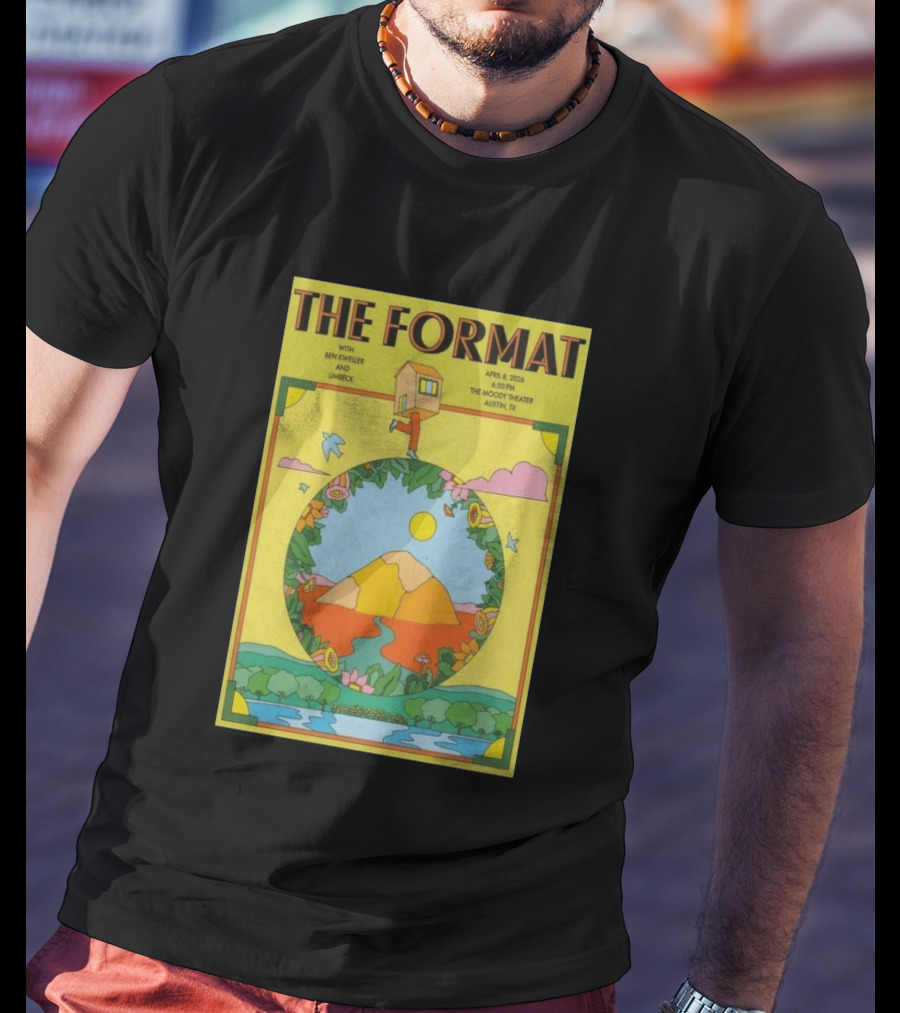 The Format Concert Tour April 8 2026 The Moody Theater Austin TX With Ben Kweller And Limbeck T-Shirt