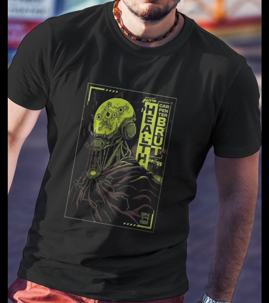 Health And Carpenter Brut Concert Boston 04.17.2026 With Desire T-Shirt