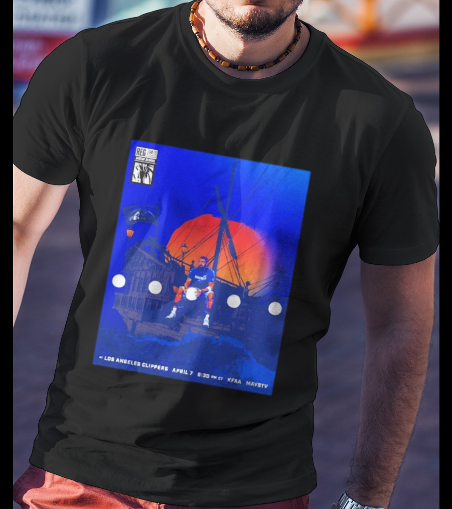 Kyrie Irving Dallas Mavericks Game At Los Angeles Clippers April 7 9:30 PM KFAA MavsTV T-Shirt