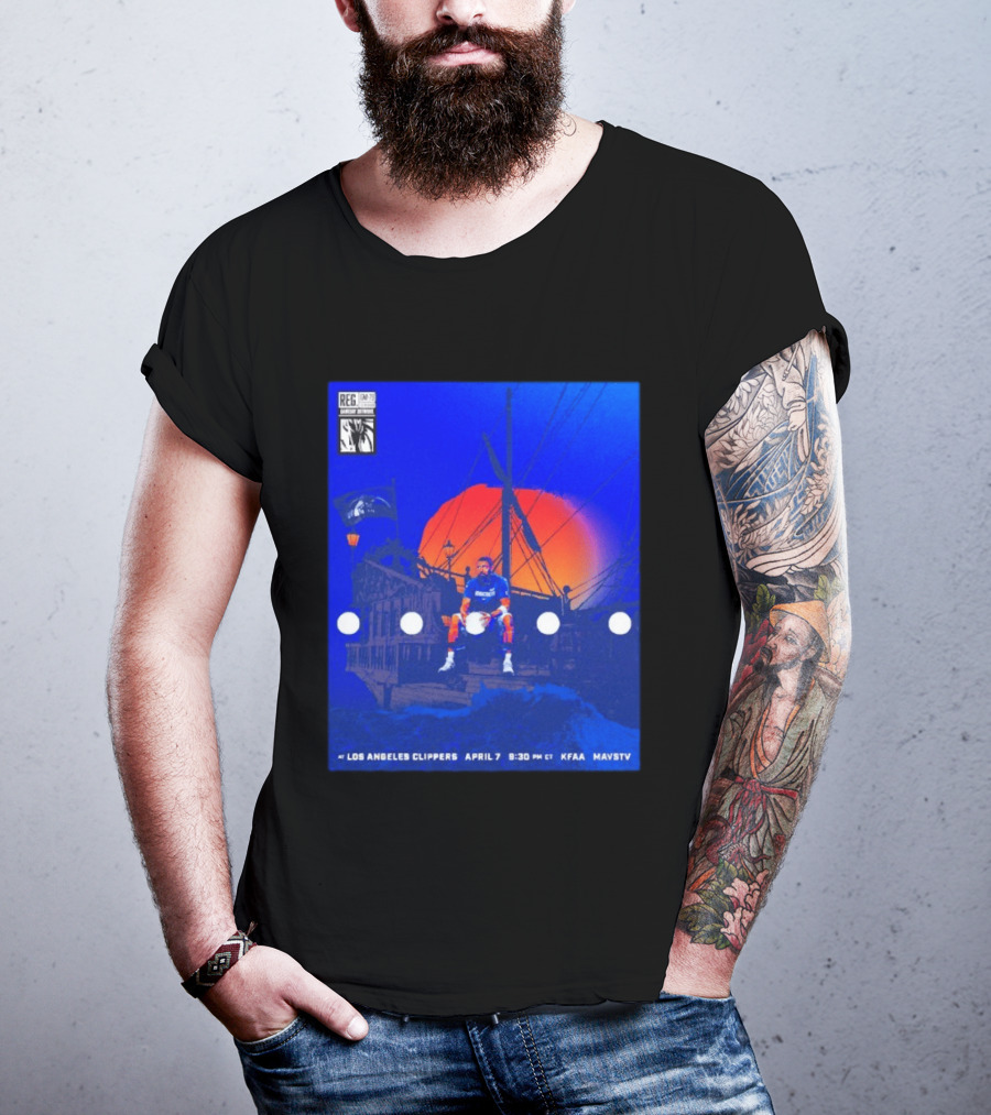 Kyrie Irving Dallas Mavericks Game At Los Angeles Clippers April 7 9:30 PM KFAA MavsTV T-Shirt