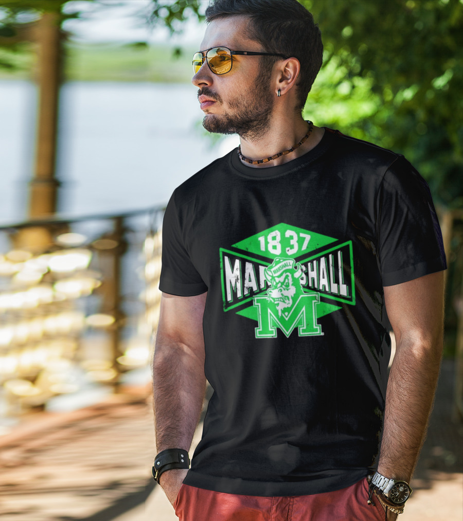 Marshall Thundering Herd 1837 Vintage Retro Team Spirit T-Shirt