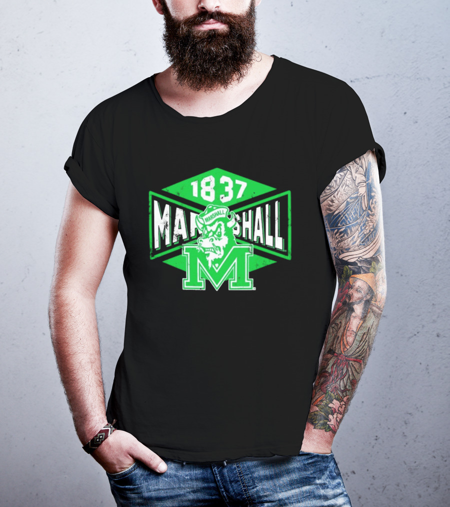 Marshall Thundering Herd 1837 Vintage Retro Team Spirit T-Shirt