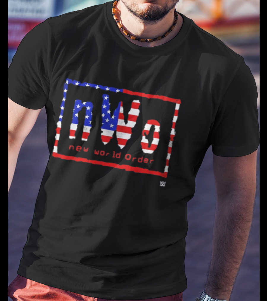 NWo New World Order WWE American Flag Stars And Stripes T-Shirt