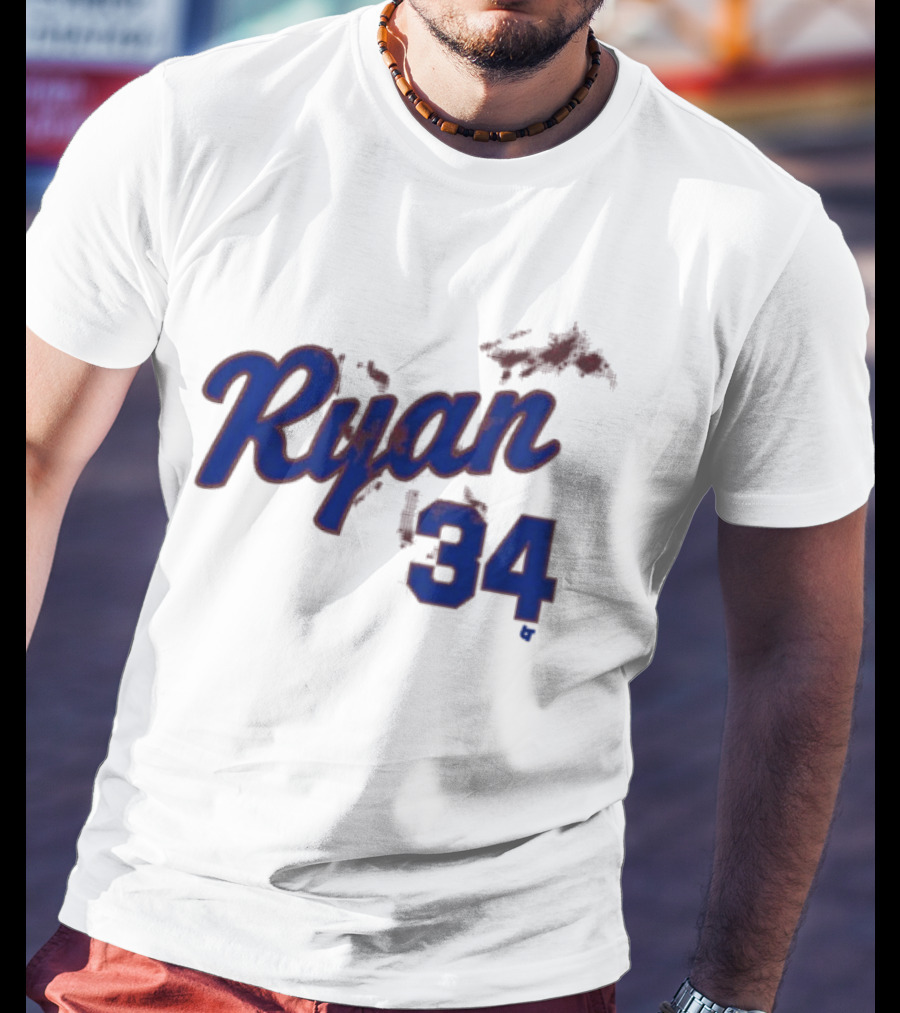 Ryan 34 Bloody Baseball Legend T-Shirt