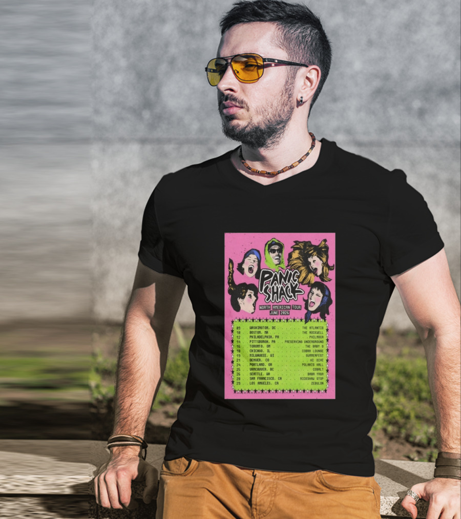 Panic Shack Na June 2026 Tour T-Shirt