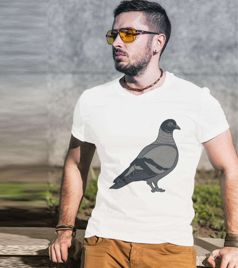 Pigeon Heavyweight Streetwear Symbolic T-Shirt