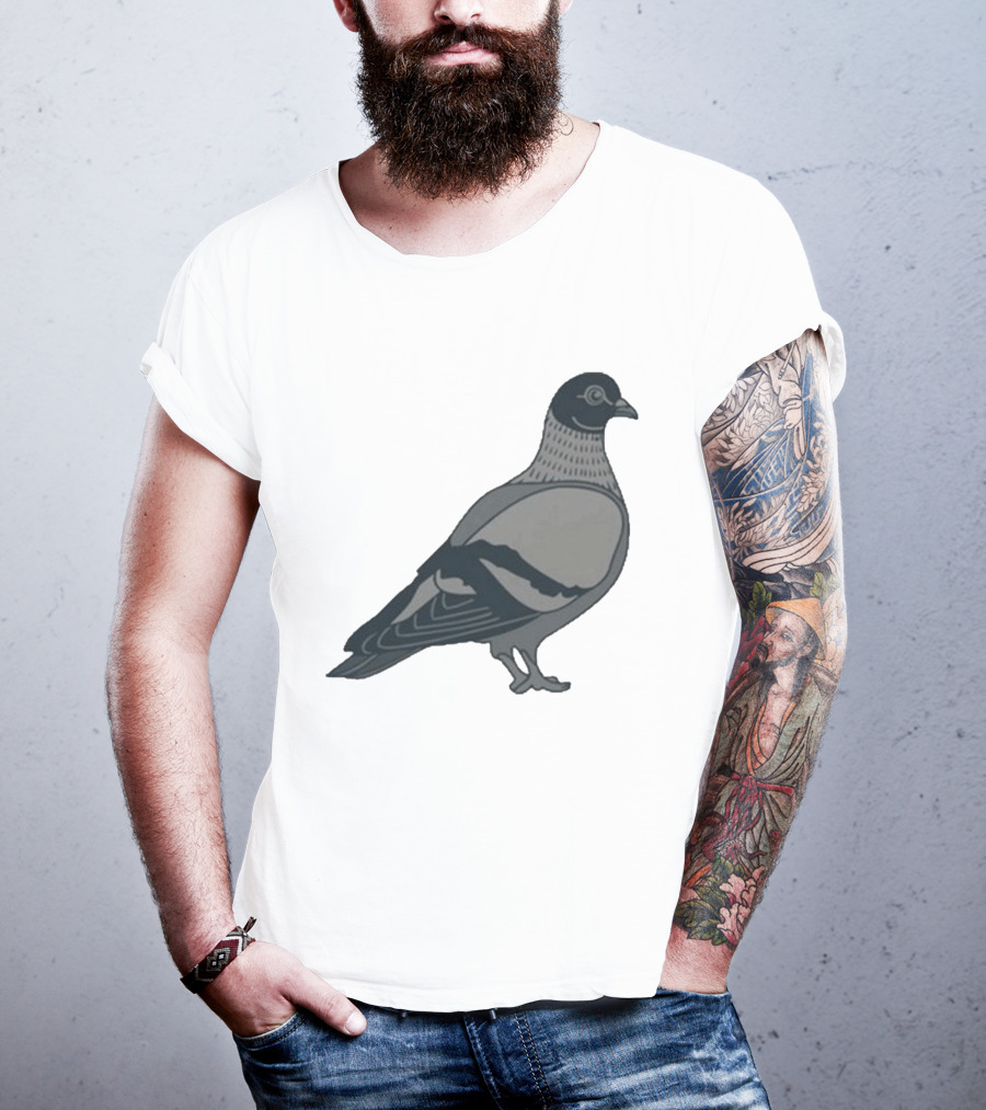 Pigeon Heavyweight Streetwear Symbolic T-Shirt
