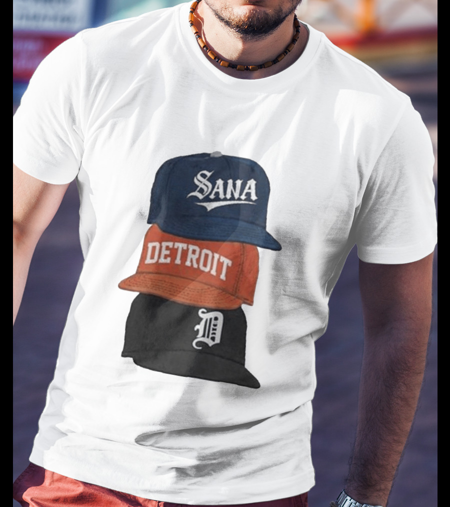 Sana Detroit Vintage Baseball Cap Collection D T-Shirt