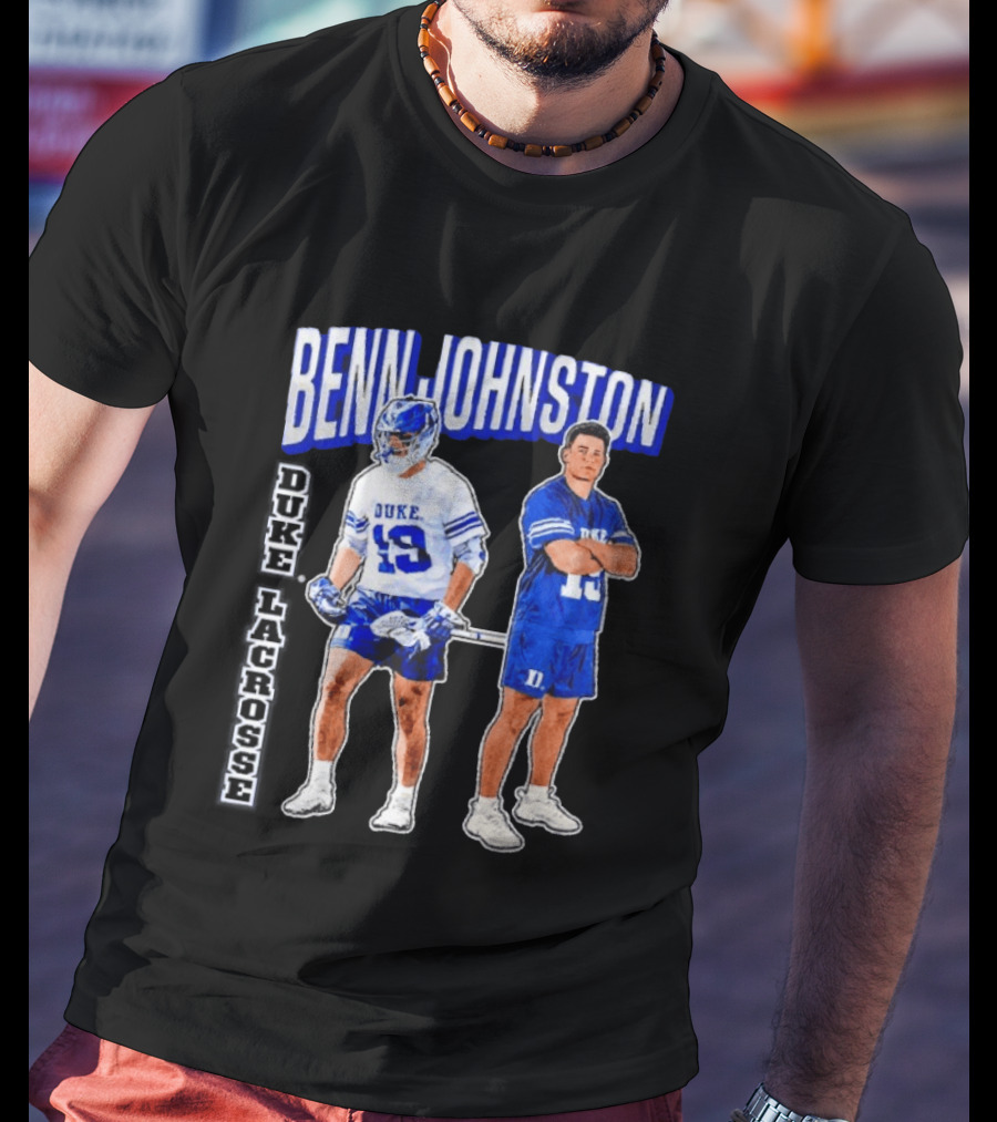 Benn Johnston Duke Lacrosse Player 19 Blue Devils T-Shirt