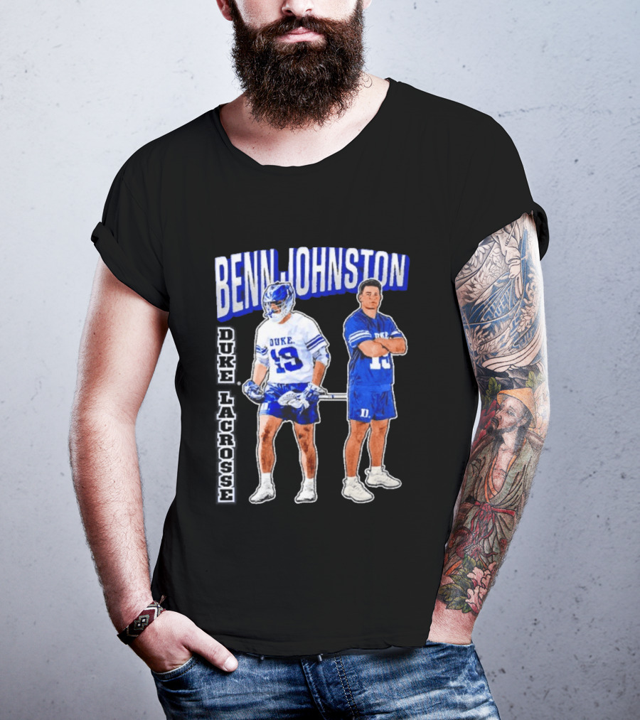 Benn Johnston Duke Lacrosse Player 19 Blue Devils T-Shirt