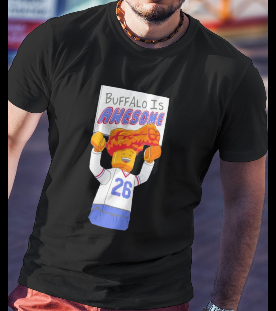 Buffalo Is Awesome Buffalo Bills Chicken Wing Hat 26 Football Fan T-Shirt