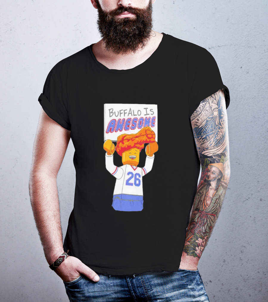 Buffalo Is Awesome Buffalo Bills Chicken Wing Hat 26 Football Fan T-Shirt
