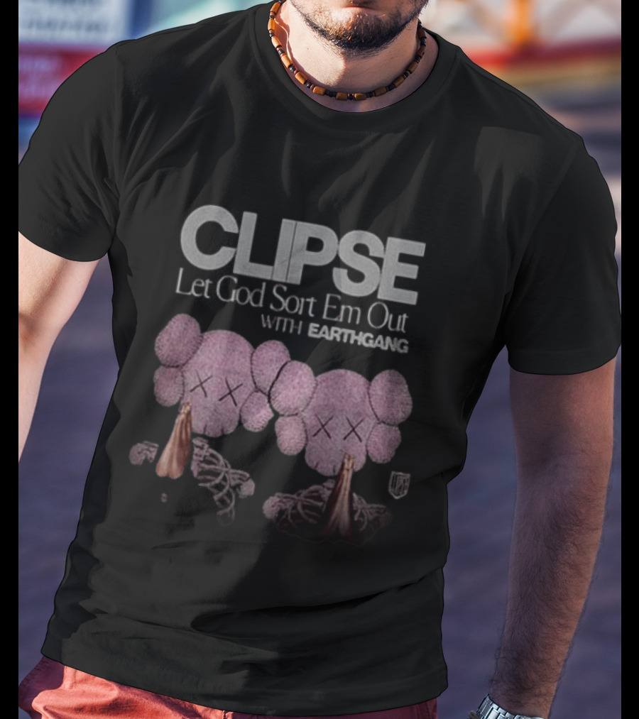 Clipse Let God Sort Em Out With Earthgang Tour 2025 US Cities T-Shirt