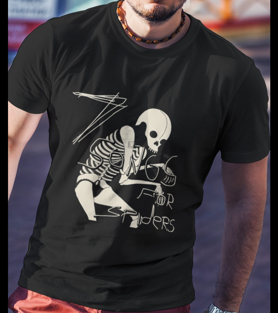 Dax Riggs 7 Songs For Spiders Skeleton Art 24th January 2025 T-Shirt