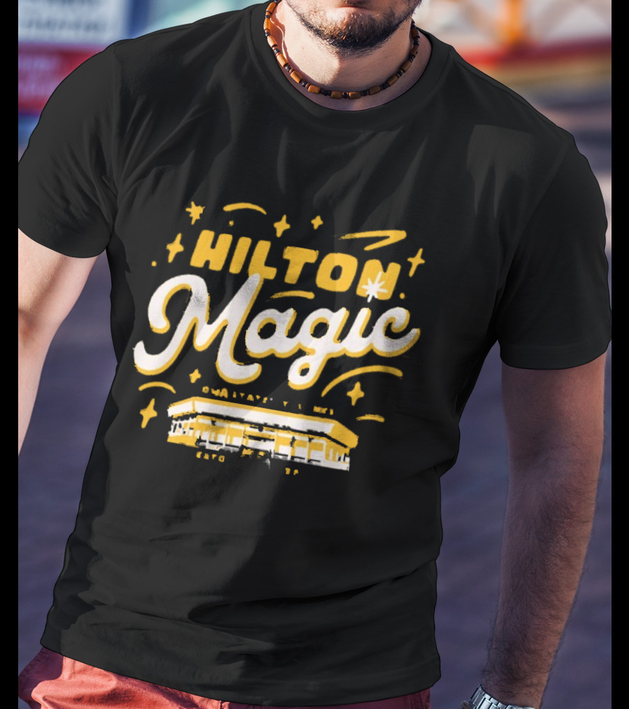 Hilton Magic Iowa State Cyclones Basketball Est 1971 Stadium Heritage T-Shirt