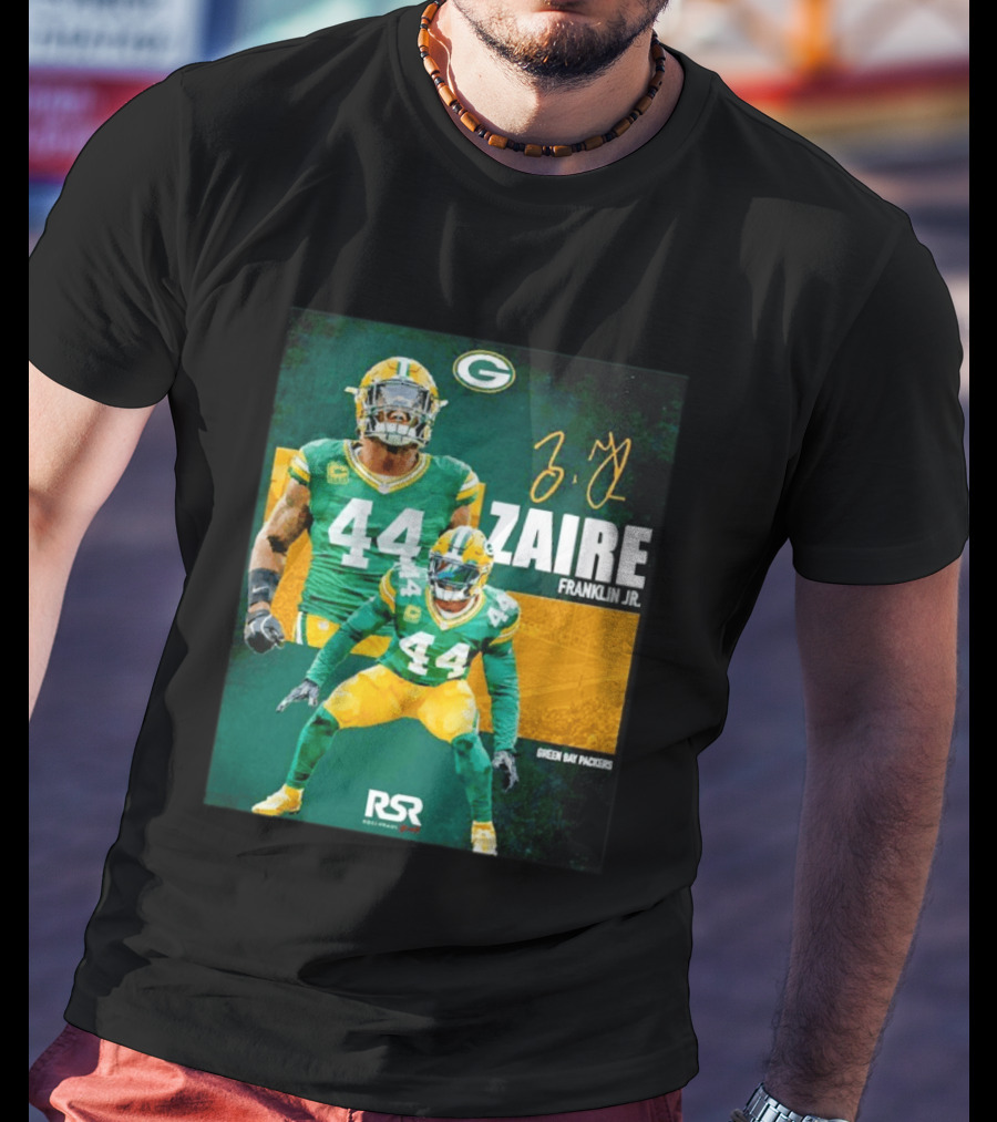 Zaire Franklin Jr Green Bay Packers 44 Signature Edition T-Shirt