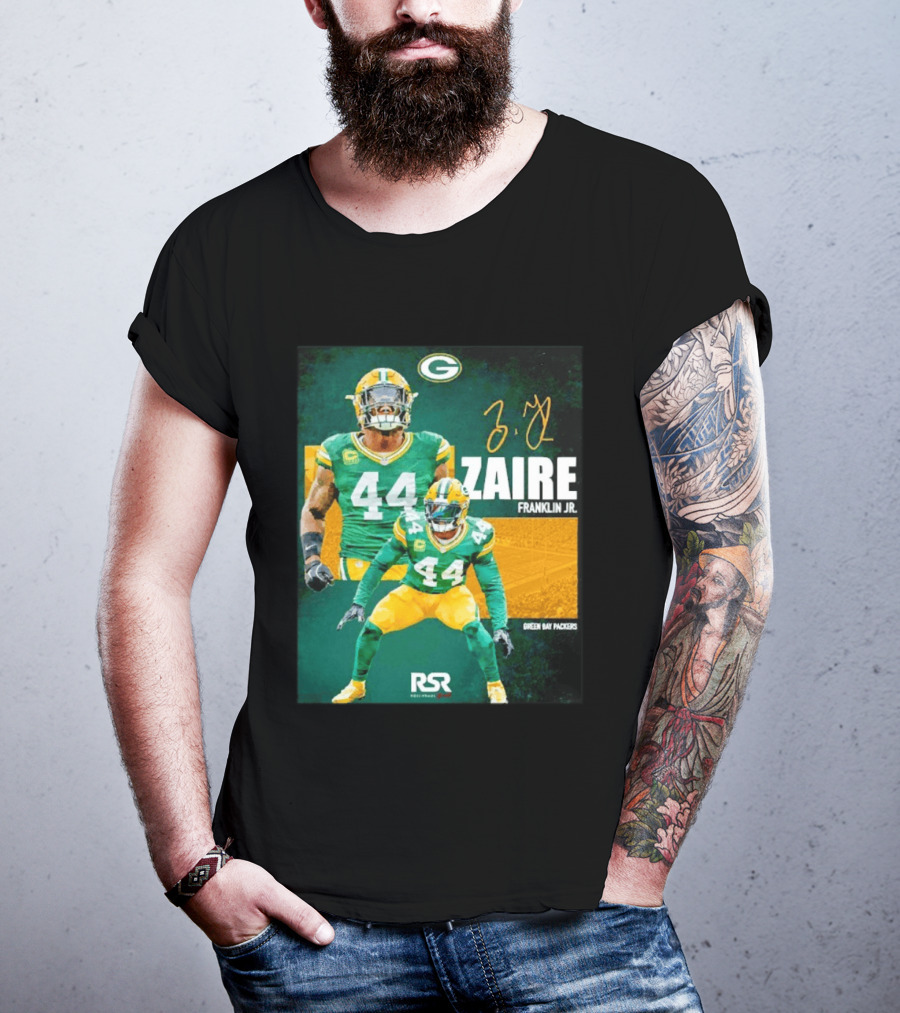 Zaire Franklin Jr Green Bay Packers 44 Signature Edition T-Shirt