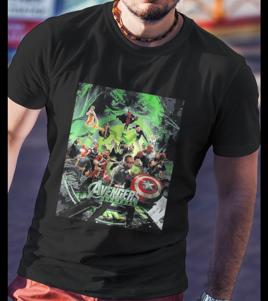 Marvel Avengers Doomsday Teaser Captain America Iron Man Hulk Thor Black Widow Guardians Of The Galaxy T-Shirt