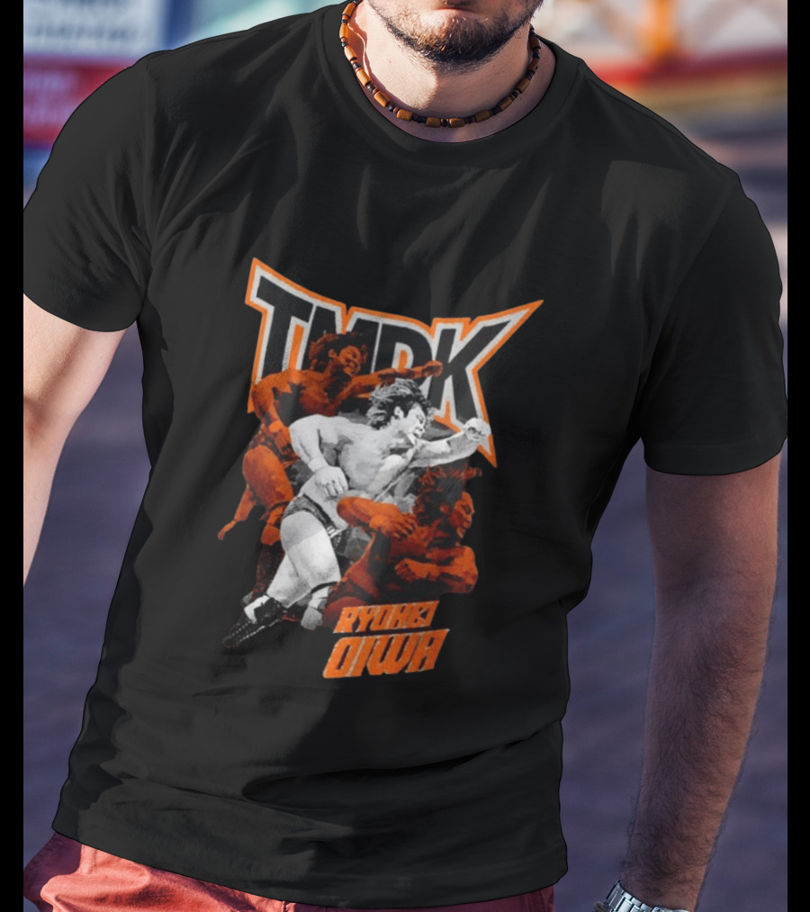 TMDK Ryohei Oiwa The Grip Wrestling Action Orange T-Shirt