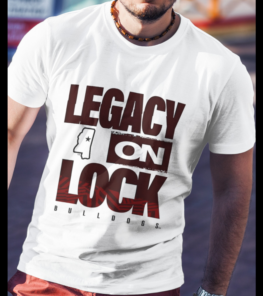 Mississippi State Bulldogs Legacy On Lock March Madness 2026 T-Shirt