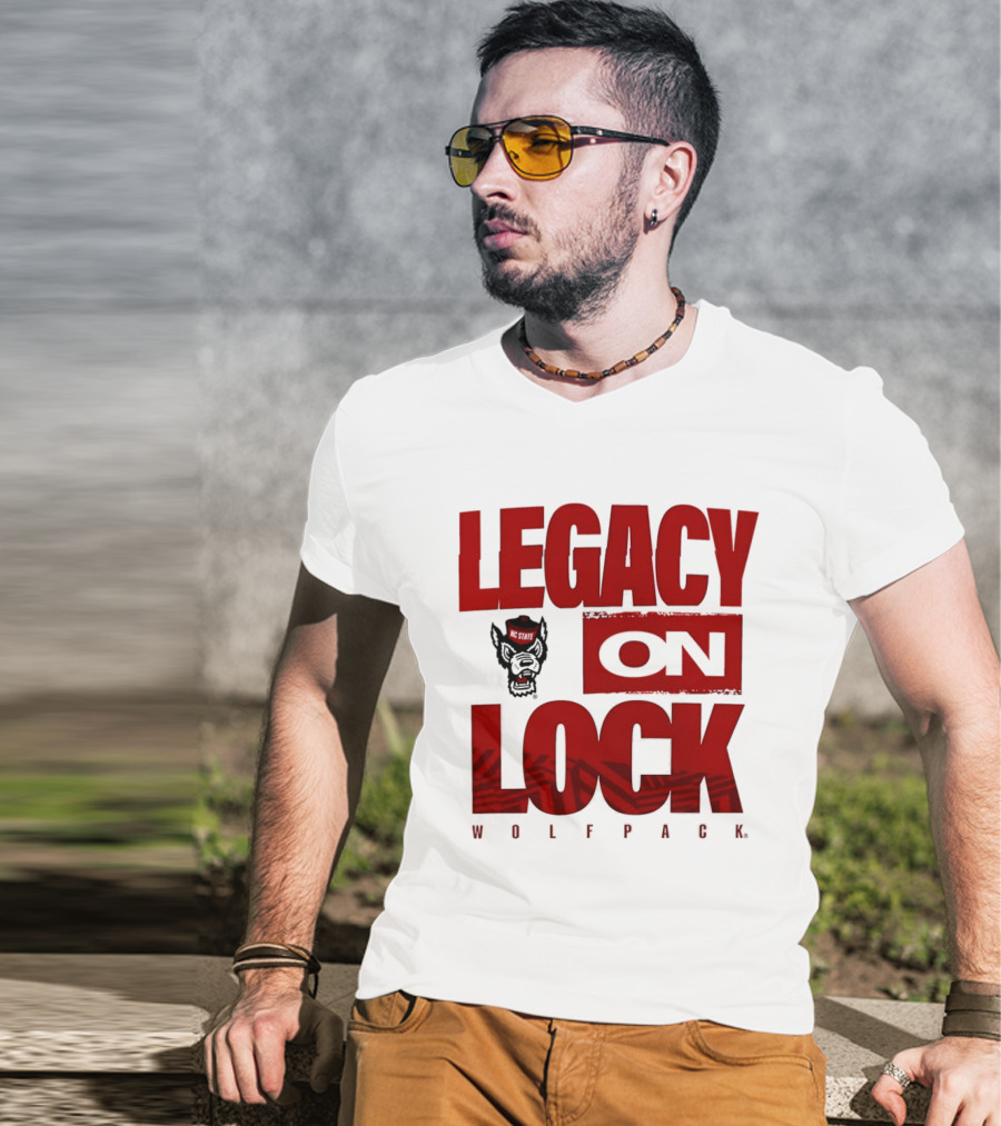 NC State Wolfpack Legacy On Lock 2026 March Madness T-Shirt