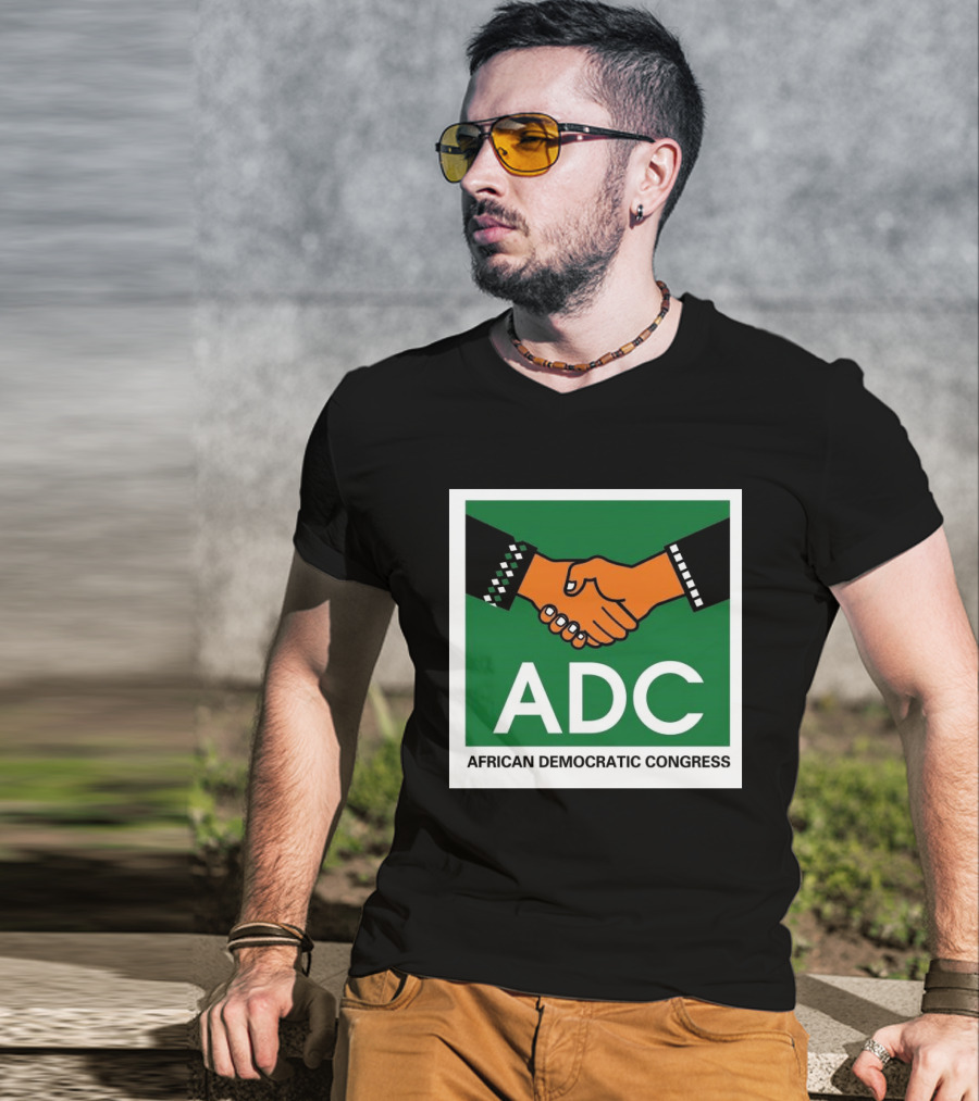 ADC African Democratic Congress Handshake Icon Green T-Shirt