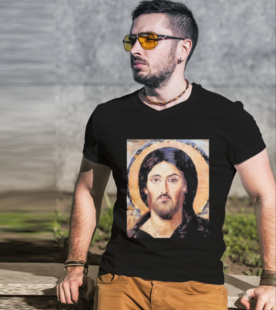 Jesus Christ Pantocrator Icon St. Catherine's Monastery Sinai T-Shirt