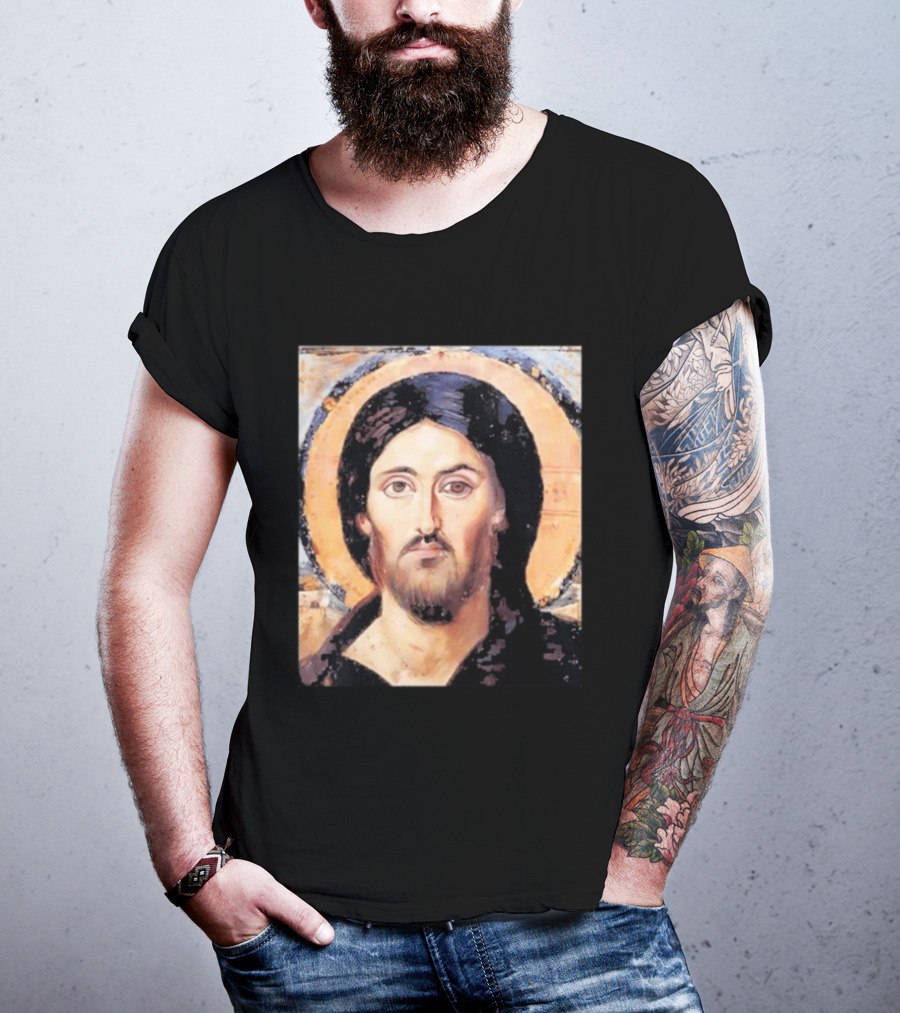 Jesus Christ Pantocrator Icon St. Catherine's Monastery Sinai T-Shirt