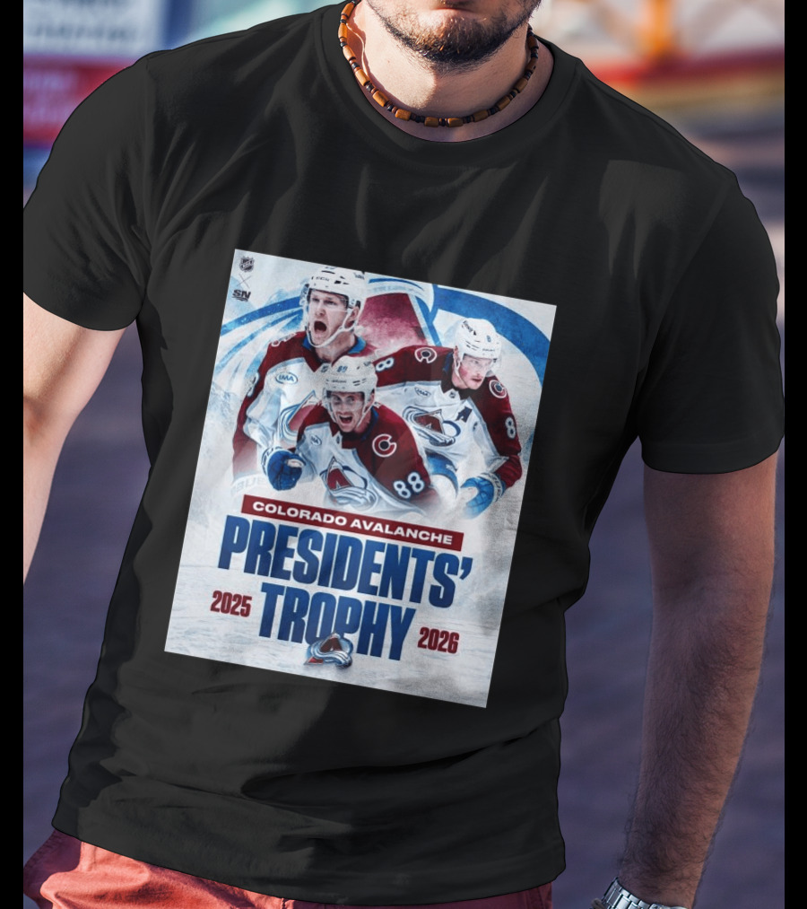 Colorado Avalanche NHL Presidents' Trophy 2025 2026 T-Shirt