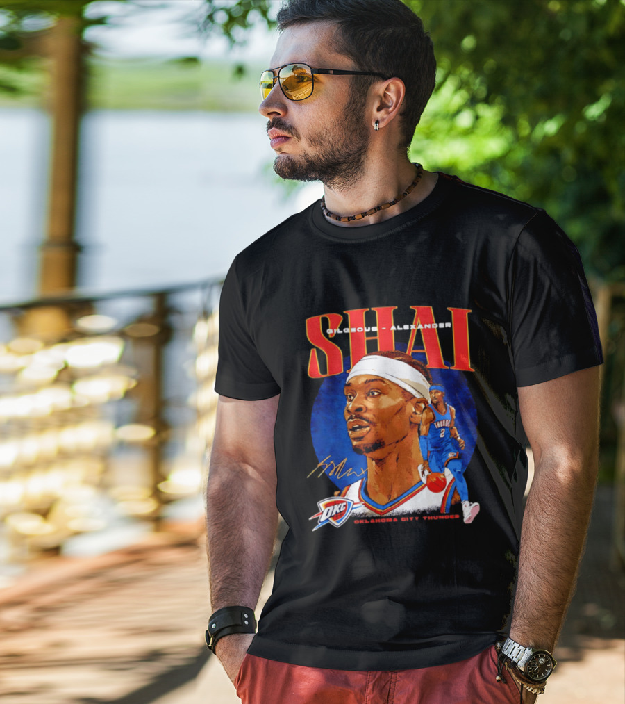 SHAI Gilgeous Alexander OKC Thunder Oklahoma City T-Shirt