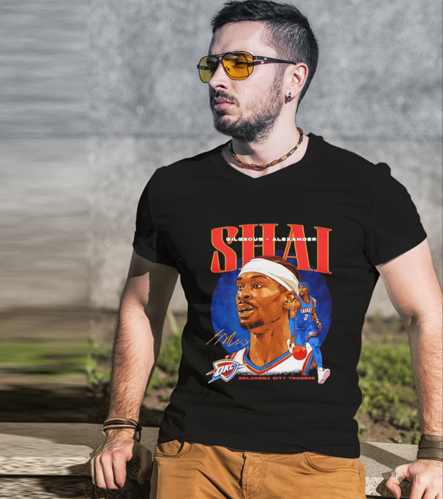 SHAI Gilgeous Alexander OKC Thunder Oklahoma City T-Shirt