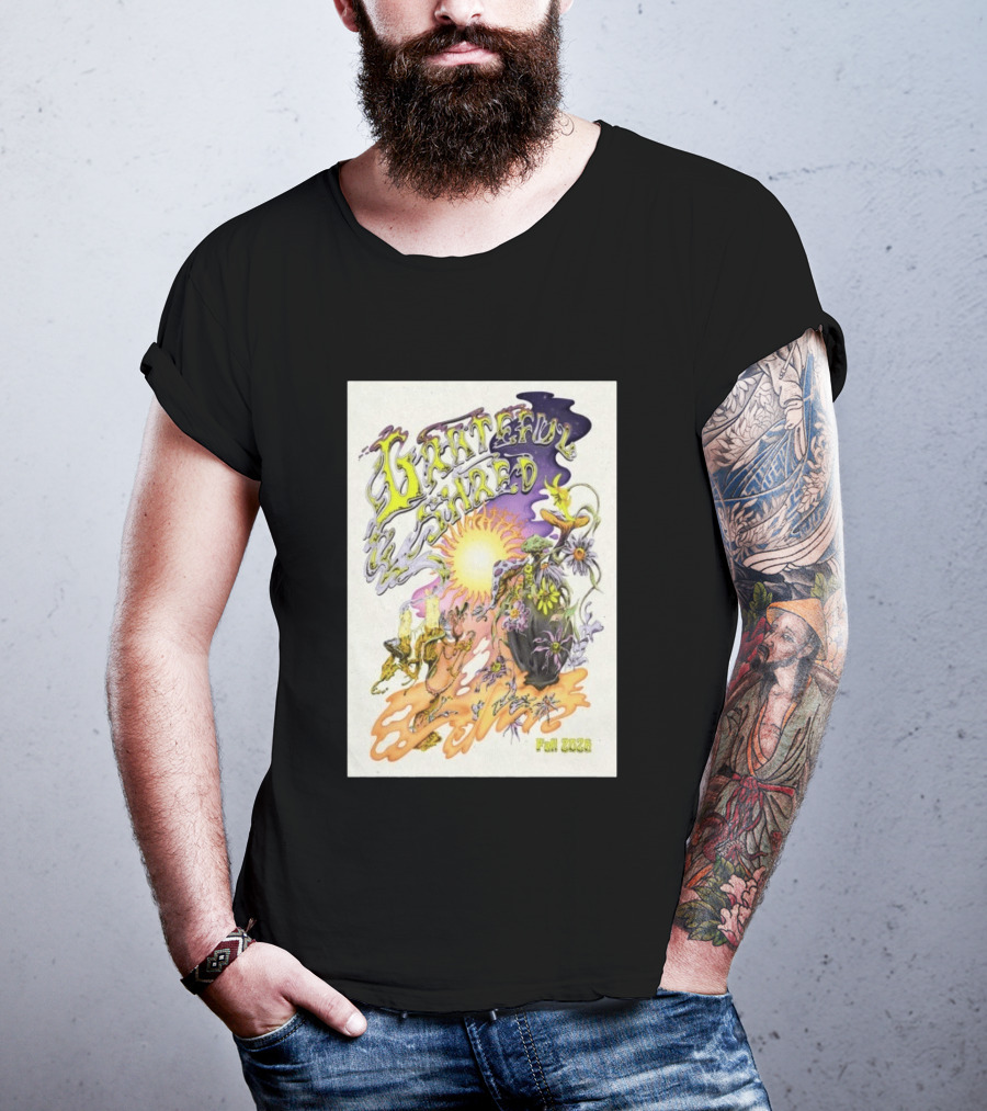 Grateful Shred Fall 2026 Psychedelic Sunflowers And Mushrooms Tour T-Shirt