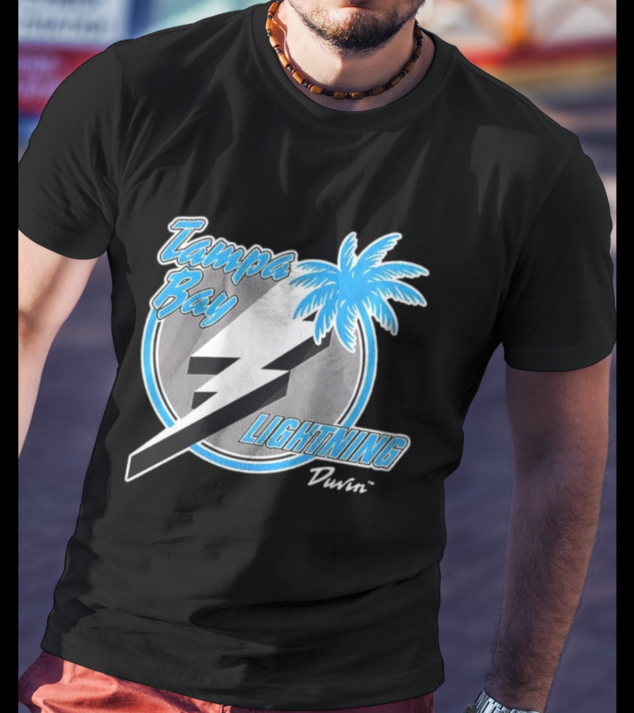 Tampa Bay Lightning NHL Tropics Palm Tree And Bolt T-Shirt