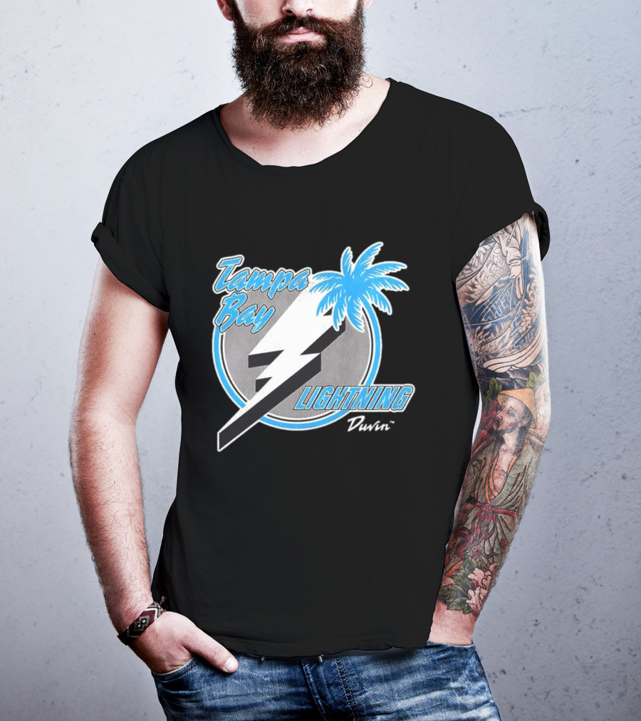 Tampa Bay Lightning NHL Tropics Palm Tree And Bolt T-Shirt