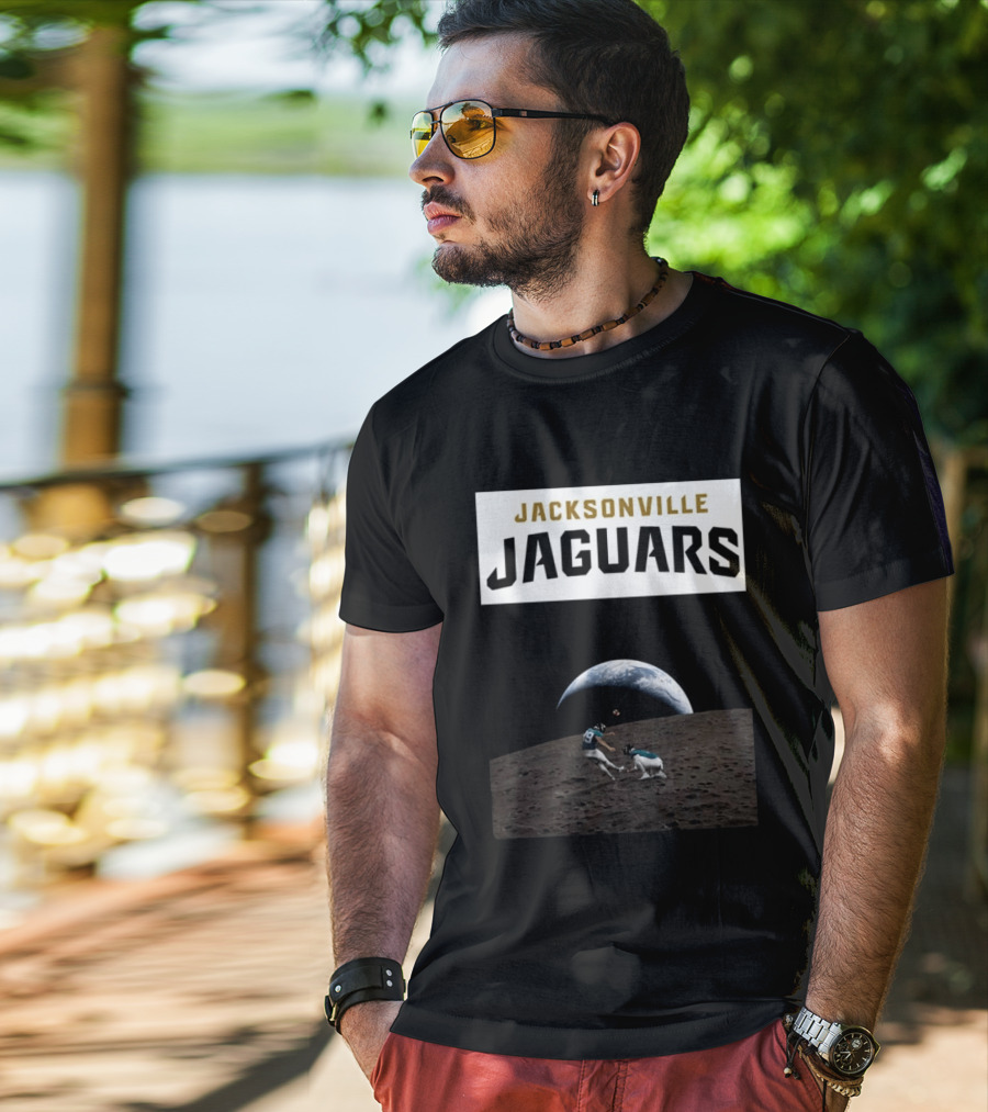 Jacksonville Jaguars Artemis II Moon Football T-Shirt