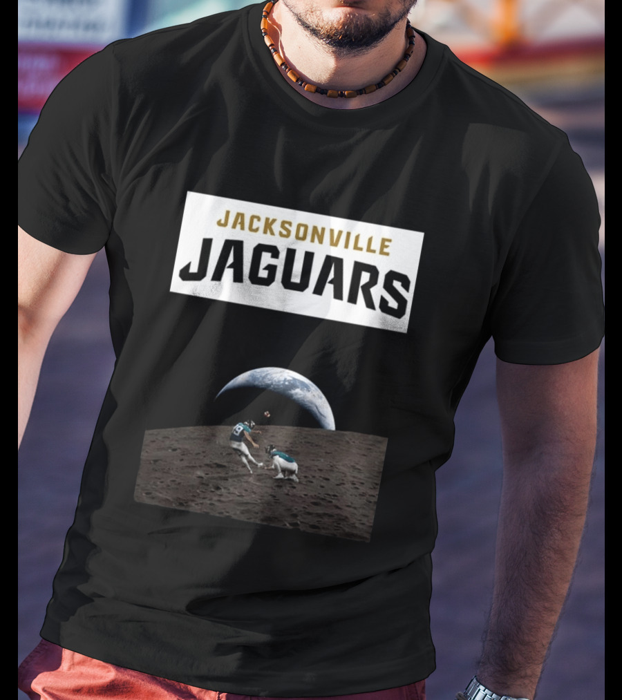 Jacksonville Jaguars Artemis II Moon Football T-Shirt