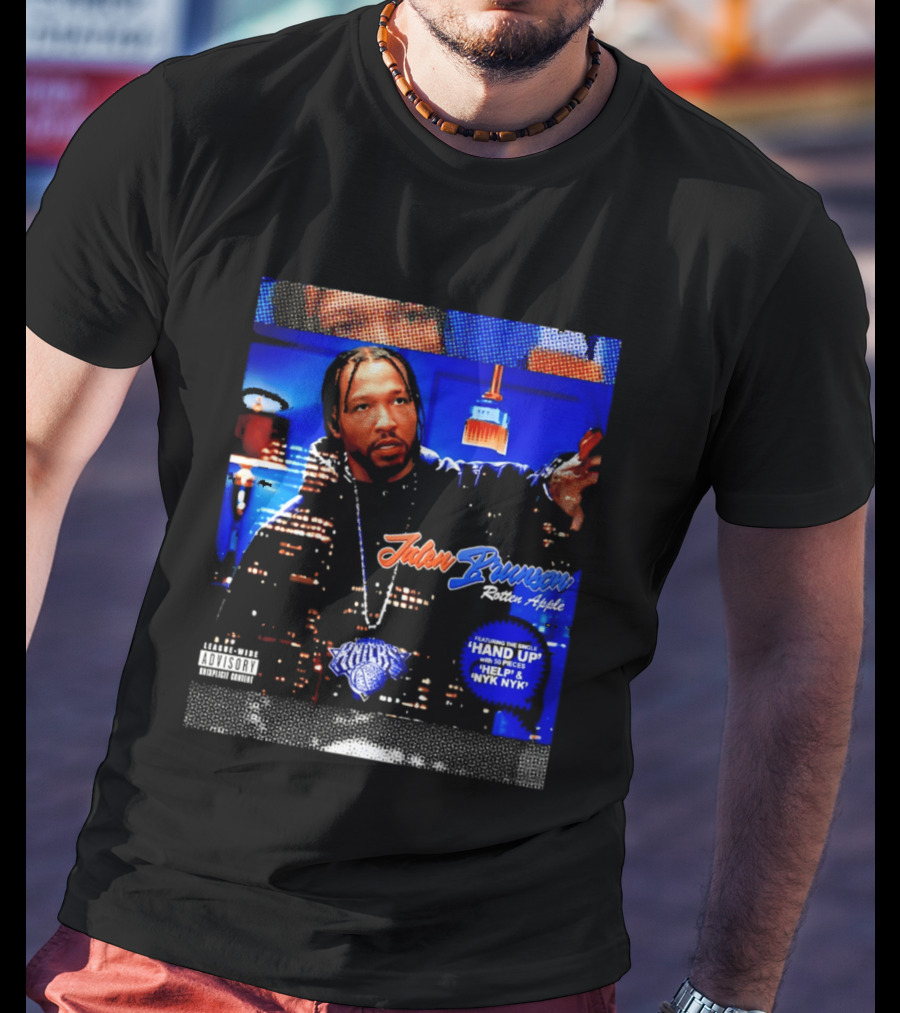 Jalen Brunson Rotten Apple Knicks Hand Up NYYK Empire T-Shirt
