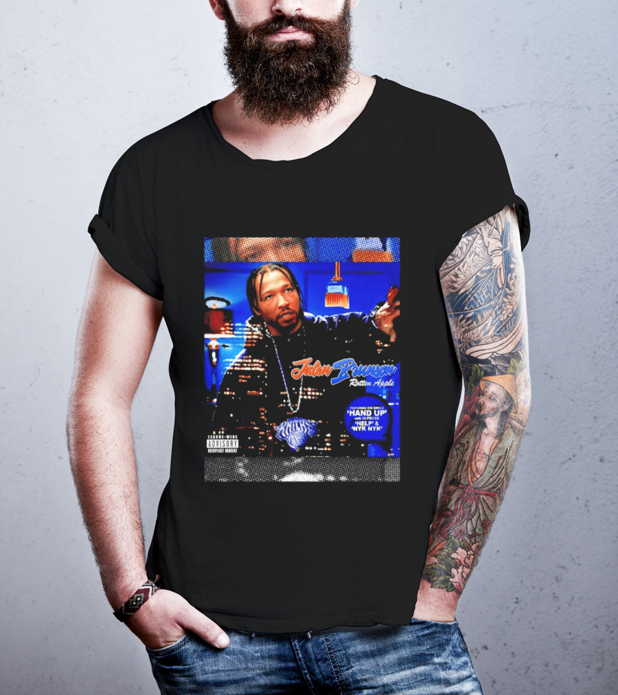 Jalen Brunson Rotten Apple Knicks Hand Up NYYK Empire T-Shirt