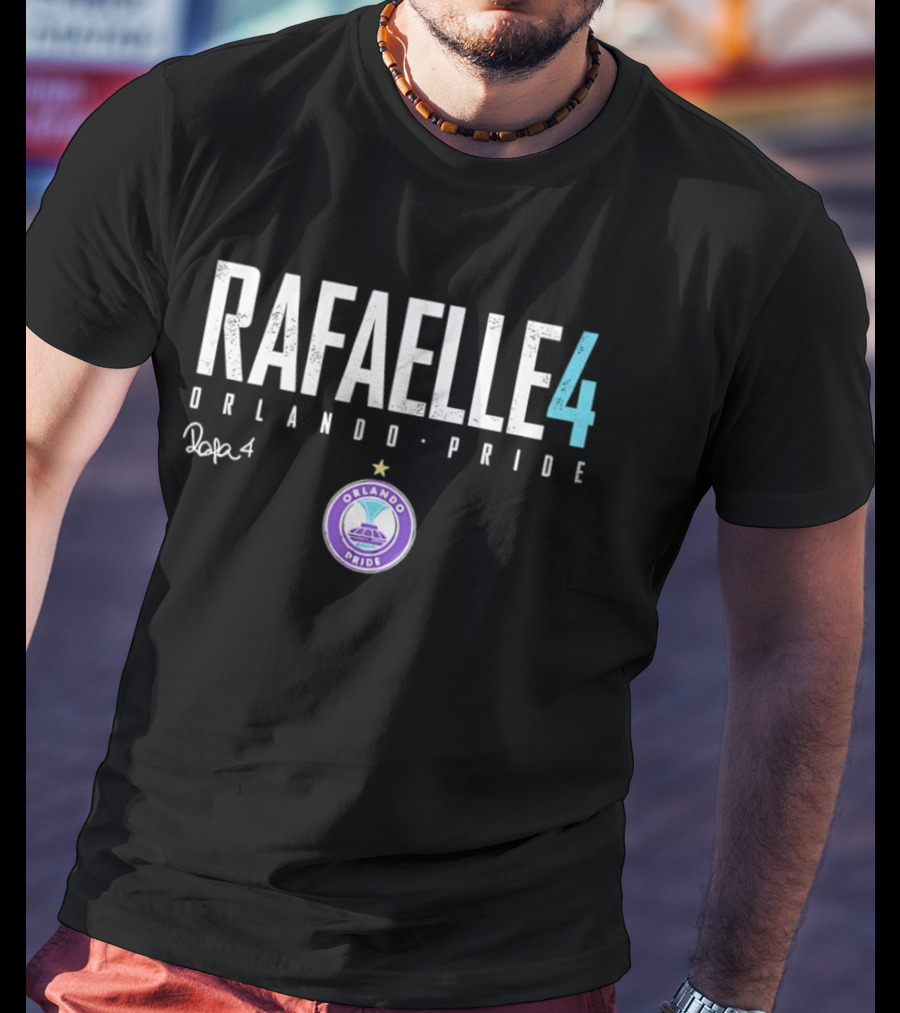 Rafaelle 4 Orlando Pride Pop4 Soccer Star Authentic Team Gear T-Shirt