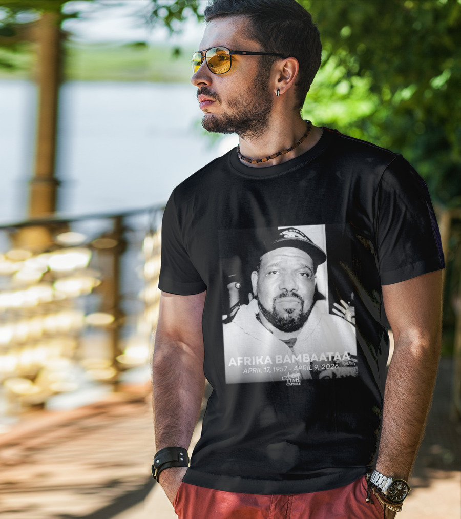 Afrika Bambaataa April 17 1957 April 9 2026 Time Capsule T-Shirt