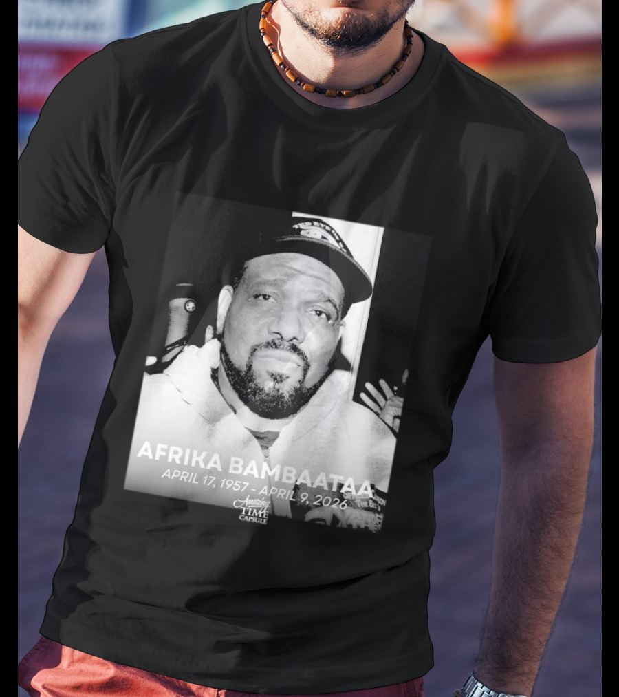 Afrika Bambaataa April 17 1957 April 9 2026 Time Capsule T-Shirt