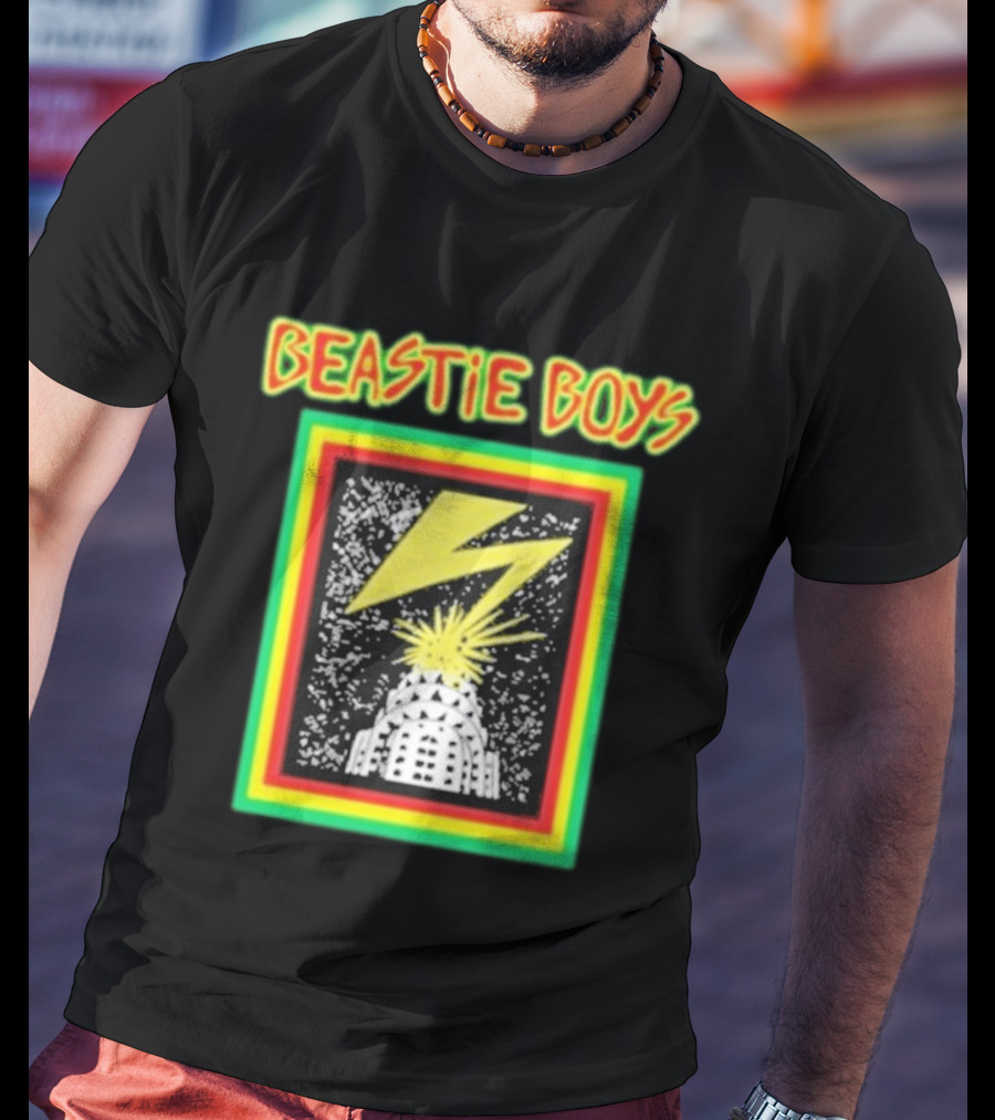 Beastie Boys Lightning Bolt Burst Skyline T-Shirt