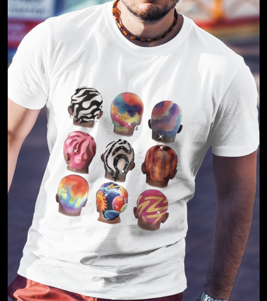 Boys Hair Colour Vibrant Patterns And Artistic Styles T-Shirt