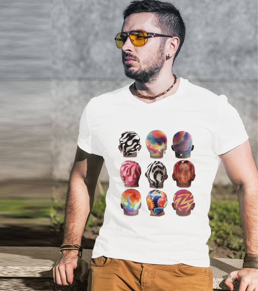 Boys Hair Colour Vibrant Patterns And Artistic Styles T-Shirt
