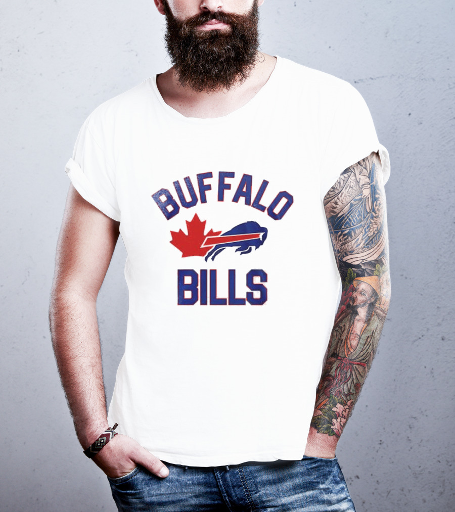 Buffalo Bills Maple Leafs Mafia Canada Collaboration T-Shirt