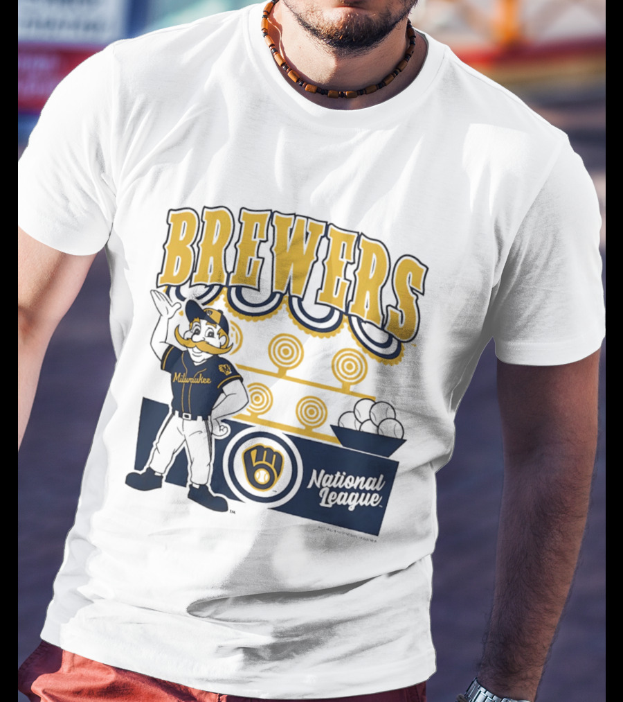 Milwaukee Brewers National League 2026 Step Back Up T-Shirt
