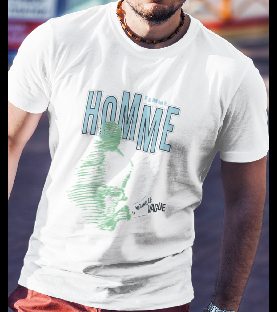 Homme Femme Justin Eboigbe La Nouvelle Vague T-Shirt